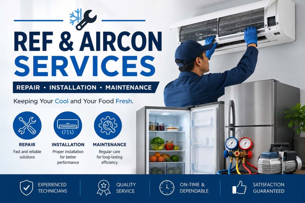 Ref and Aircon Services: Professional Repair, Installation, and Maintenance