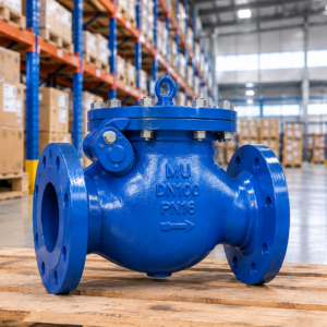 MU – Blue Industrial Swing Check Valve